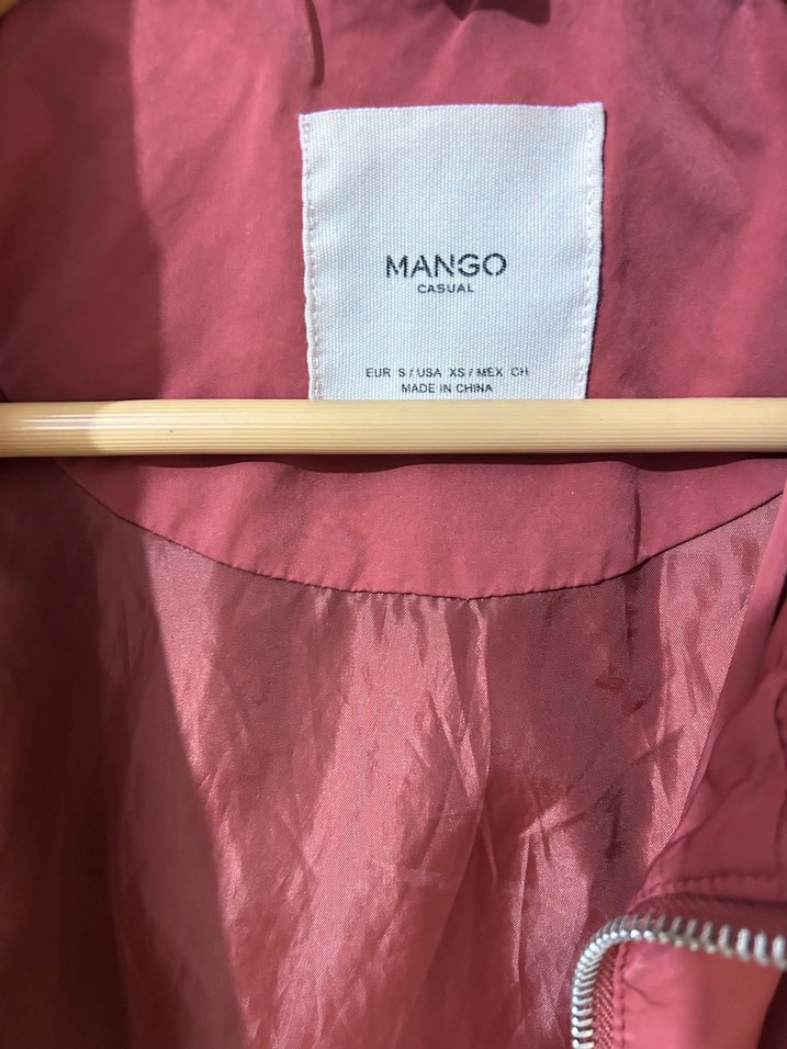 Bordo Midi Boy Fermuarlı Kadın Ceket yağmurluk - Görsel 2