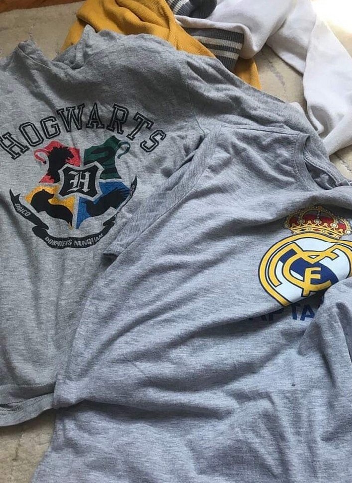 Real Madrid Baskılı Gri Çocuk Atlet - Görsel 2