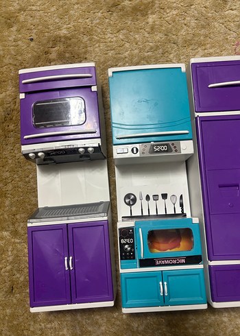 Mor ve Mavi Mini Mutfak Oyuncak Seti - Görsel 2