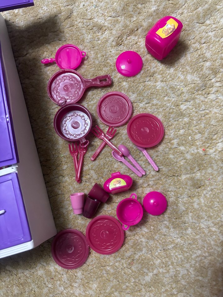 Mor ve Mavi Mini Mutfak Oyuncak Seti - Görsel 4