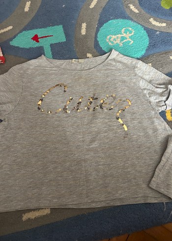 Kız Çocuk Beyaz Baskılı Kısa Kollu Tişört - Görsel 20