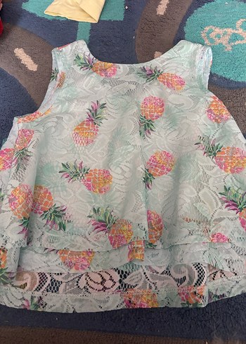 Kız Çocuk Pembe Baskılı Askılı Tişört - Görsel 19