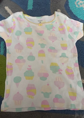 Kız Çocuk Pembe Baskılı Askılı Tişört - Görsel 6