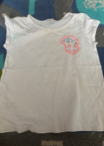 Kız Çocuk Pembe Baskılı Askılı Tişört - Görsel 8