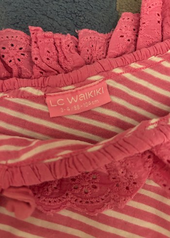 Kız Çocuk Pembe Baskılı Askılı Tişört - Görsel 18