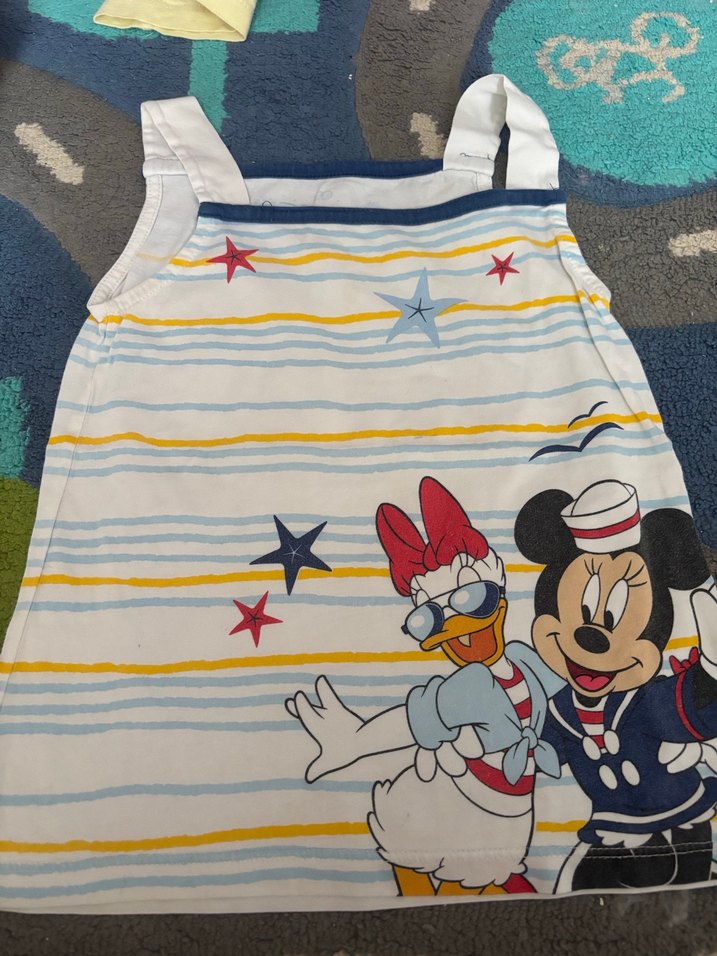 Kız Çocuk Pembe Baskılı Askılı Tişört - Görsel 2