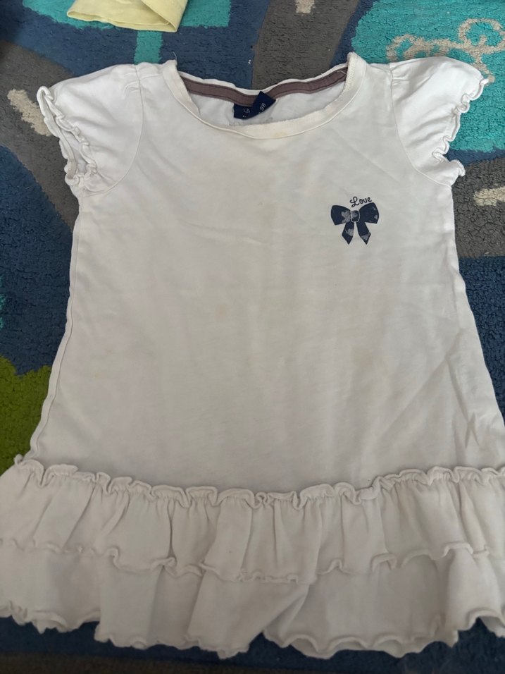 Kız Çocuk Pembe Baskılı Askılı Tişört - Görsel 3