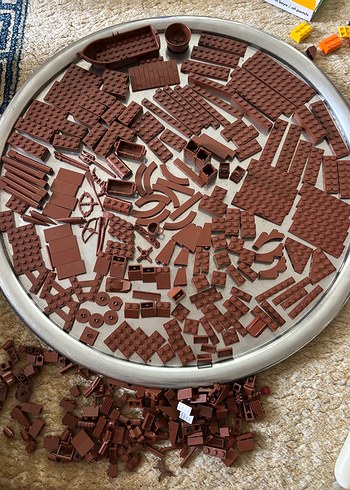 Kahverengi Lego Parçaları Seti