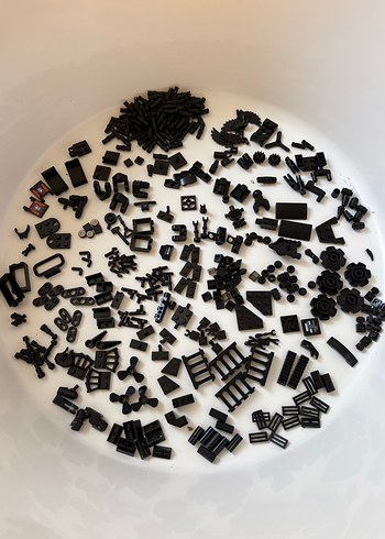 Lego cıty Çeşitli Siyah Lego Parçaları