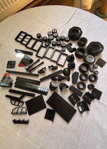 Beden Lego cıty Çeşitli Siyah Lego Parçaları