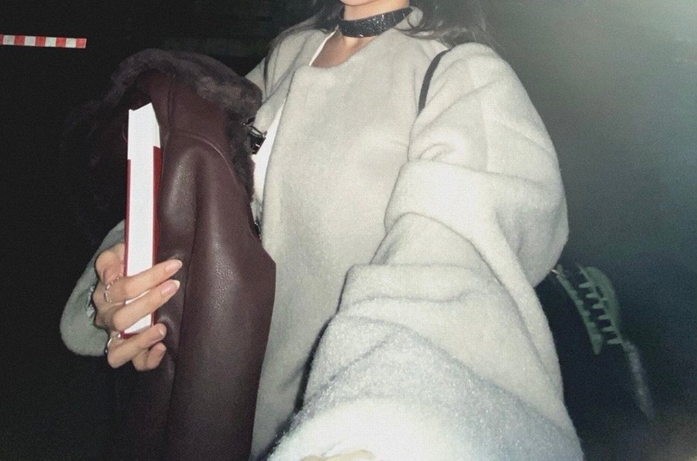 Gri Tokalı Rahat Kadın Ceket - Görsel 4