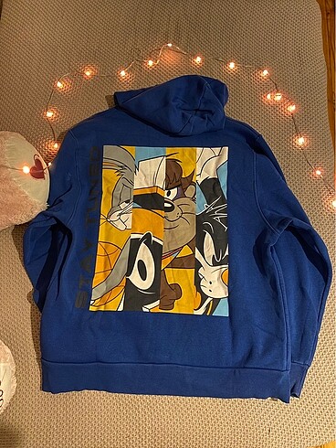 Oversize Arkası Baskılı Sweatshirt