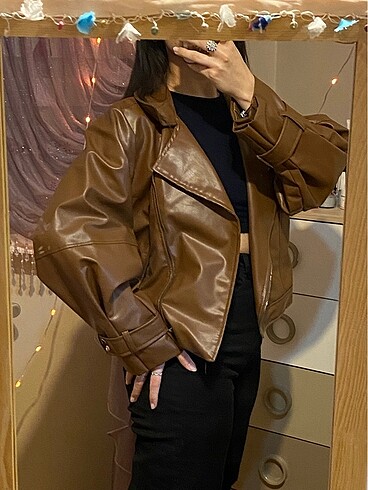 m Beden kahverengi Renk VINTAGE MODEL DERŞ CEKET