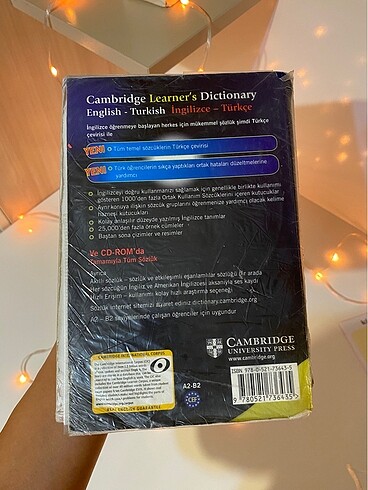 Cambridge Üniversitesi İngilizce Türkçe sözlük - Görsel 2
