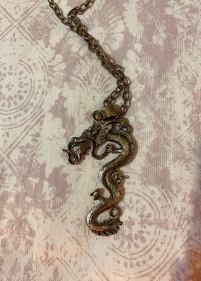 Uzun zincir ejderha kolye - Görsel 2
