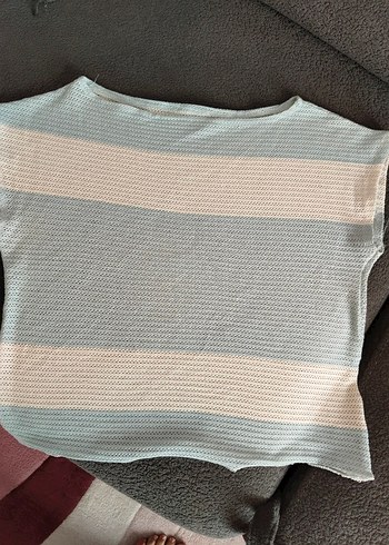 Zara Bej Pastel Renkli Kadın Triko Tişört