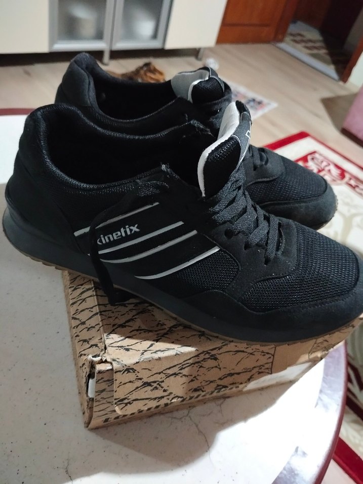 Siyah Erkek Bağcıklı Spor Ayakkabı - Görsel 2