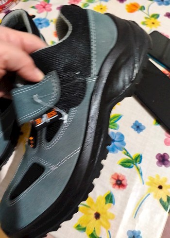 Gri Erkek iş güvenlik ayakkabısı Velcro - Görsel 3