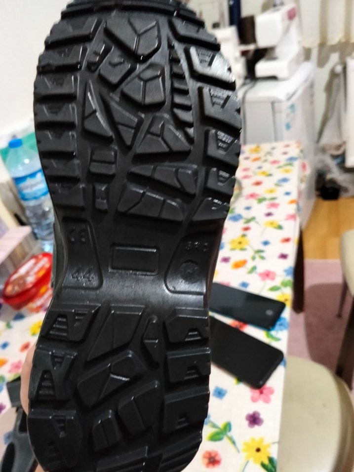 Gri Erkek iş güvenlik ayakkabısı Velcro - Görsel 2