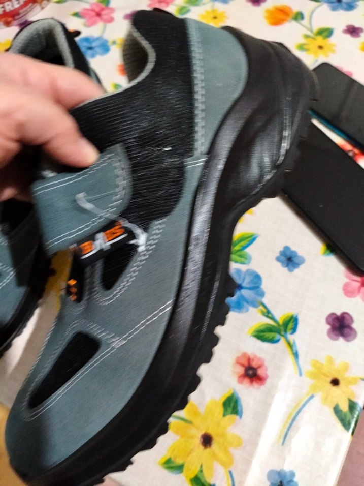 Gri Erkek iş güvenlik ayakkabısı Velcro - Görsel 3