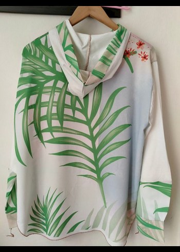 Pembe Baskılı  Kadın Sweatshirt - Görsel 3