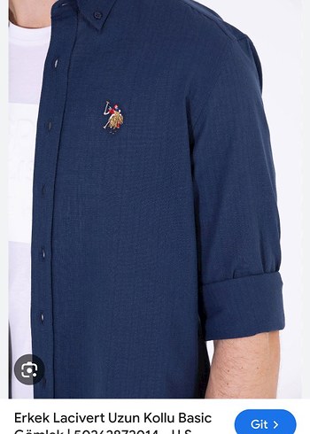 Lacivert Denim Erkek Gömlek - Görsel 5