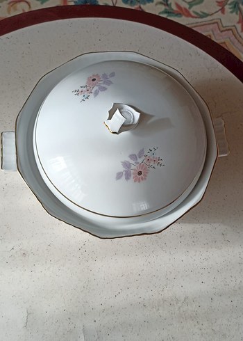 Pastel Çiçek Desenli Kapaklı Porselen - Görsel 2