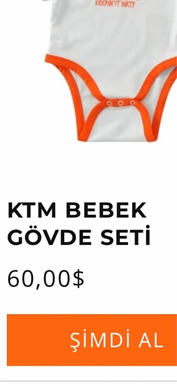 18-24 Ay Beden KTM BADİ 92/18-24 ay orjinal