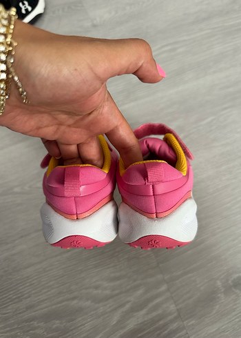 Kız Çocuk Pembe Renkli Sneaker - Görsel 2