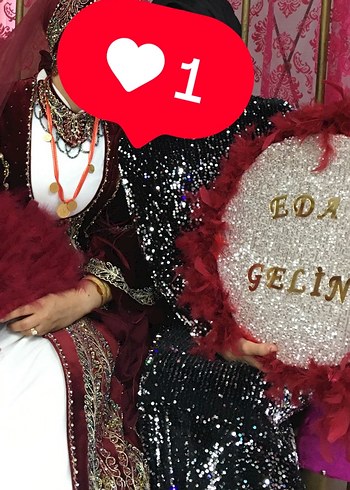 40 Beden Parlak Siyah Uzun Kollu Abiye Elbise