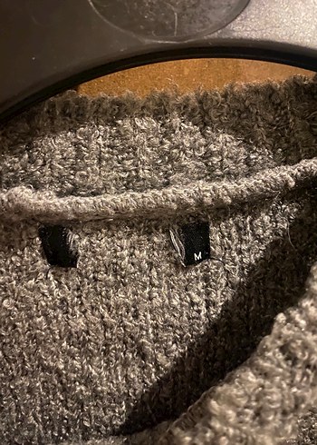 Gri Kadın Triko Kazak - Görsel 3