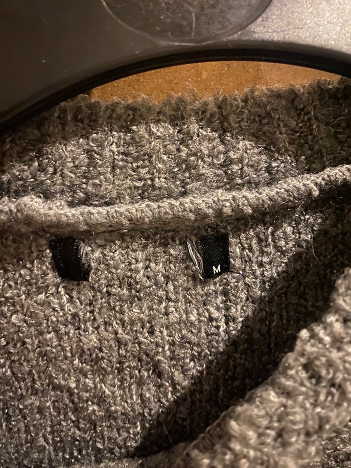 Gri Kadın Triko Kazak - Görsel 3