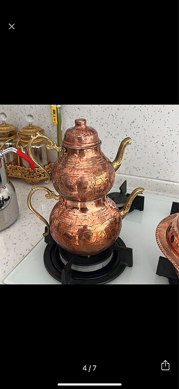 Bakır çaydanlık takımı