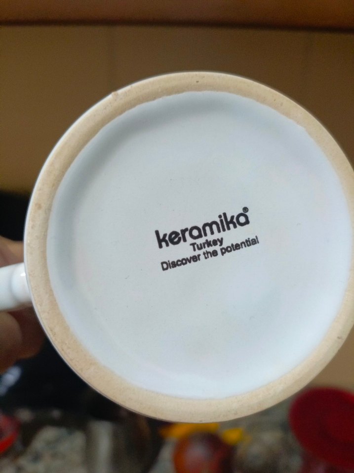 Renkli Çizgili 3'lü Seramik Kupa Seti - Görsel 4