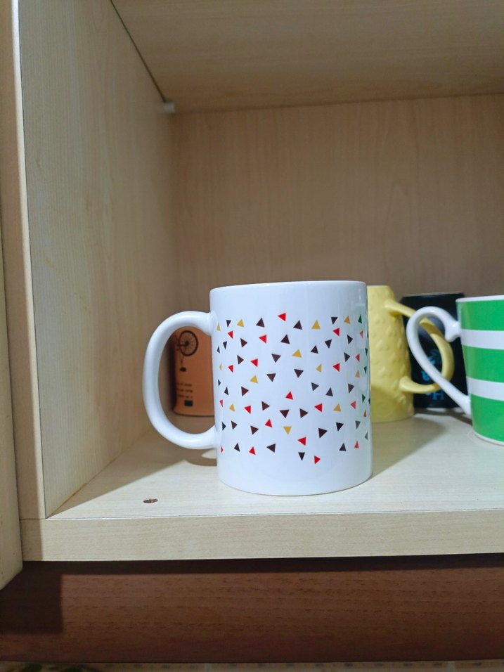 Renkli Çizgili 3'lü Seramik Kupa Seti - Görsel 3