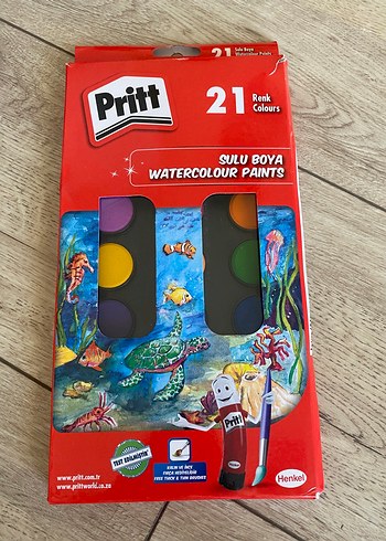 Pritt 21 Renk Sulu Boya Seti