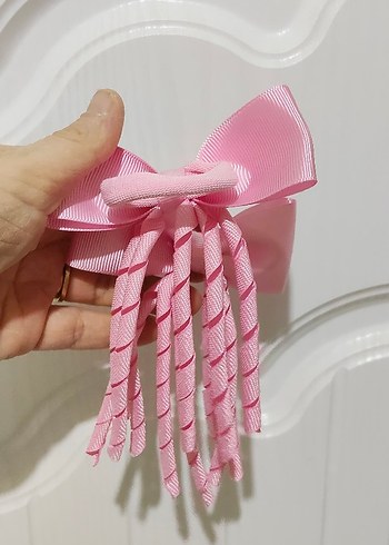 Pembe Kurdeleli Kadın Saç Aksesuarı - Görsel 2