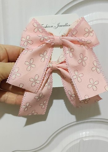 Pembe Çiçekli Fiyonk Toka - Görsel 2