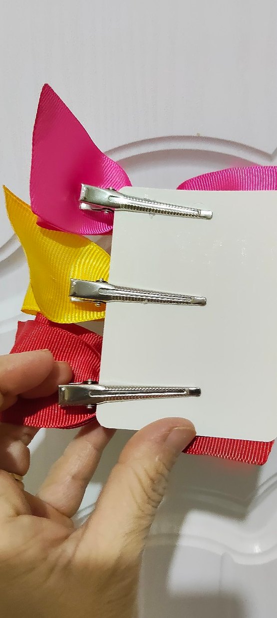 Çok Renkli Fiyonk Saç Tokaları Seti - Görsel 2