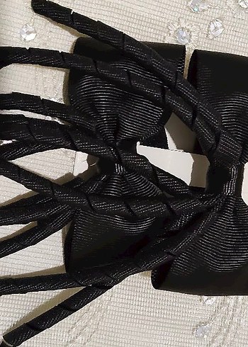 Siyah Gotik Kurdeleli Saç Aksesuarı - Görsel 3