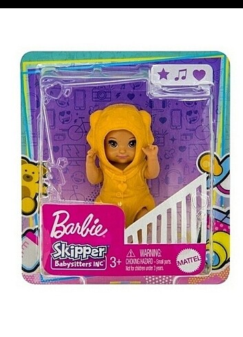 Barbie bebek bakiciligi seti figur bebek kiyafetli
