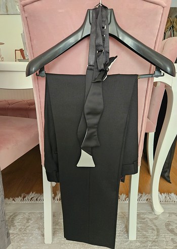 Beyaz Kuşaklı Modern Klasik Damatlık Takım Elbise - Görsel 5