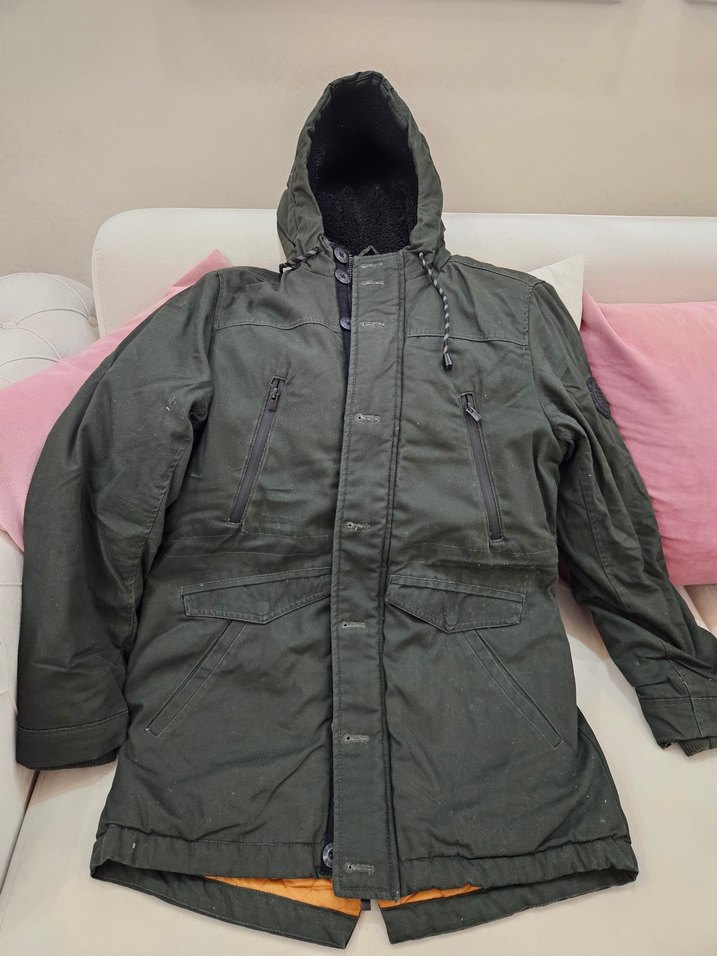 Erkek  Kapüşonlu Streetwear Mont - Görsel 4