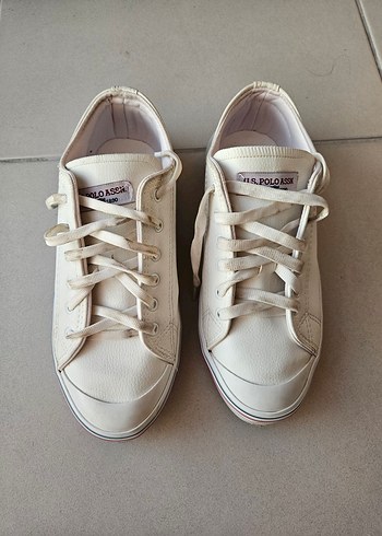 U.S. Polo Assn. Beyaz Sneakers
