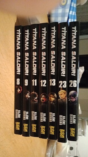Attack on titan yani, Titana saldırı mangası 8-9-11-12-13-23-26 