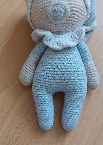 Pastel Mavi Örgü Peluş Oyuncak