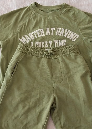Erkek Çocuk Keten Salaş Sweatpant Takım orijinal zara marka