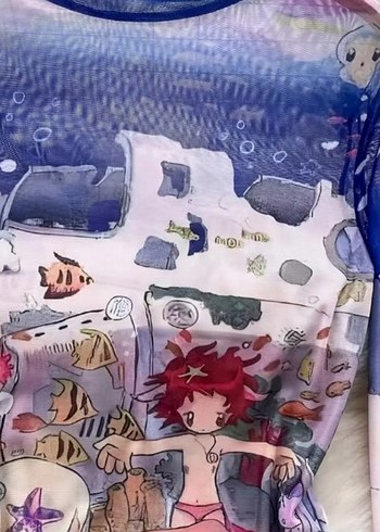 m Beden çeşitli Renk Bohem Tarzı Desenli Uzun Kollu Mini Bluz