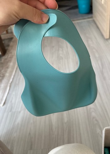 oioi Pastel Mavi Bebek Önlüğü - Görsel 3