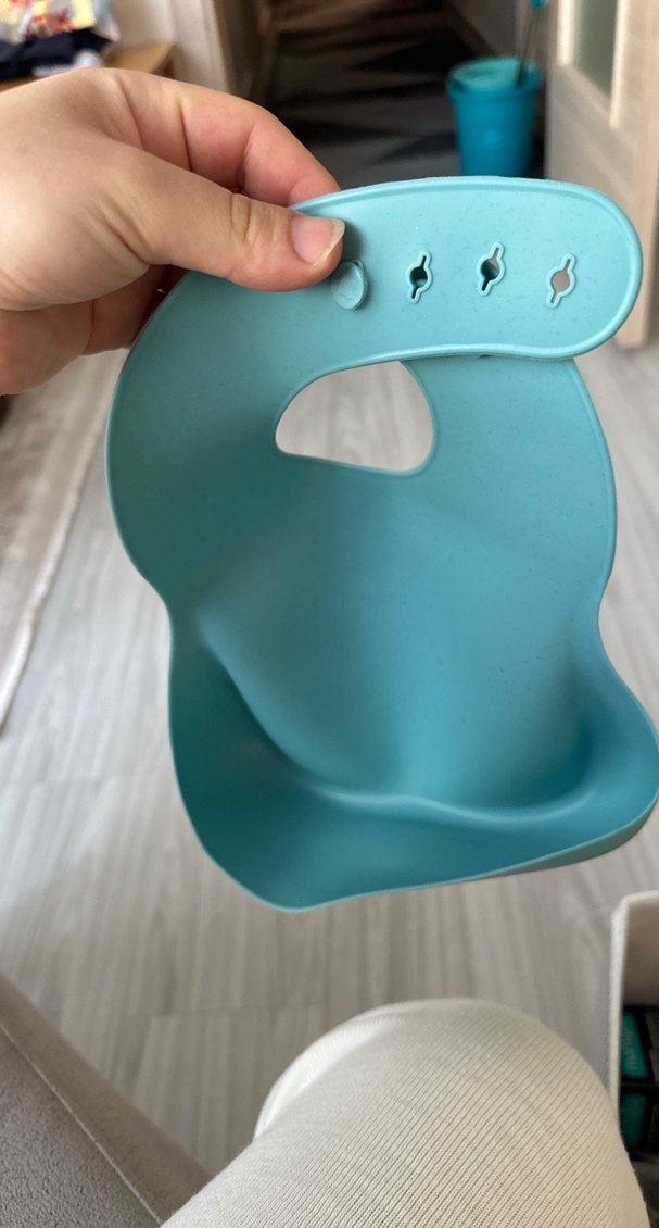 oioi Pastel Mavi Bebek Önlüğü - Görsel 2